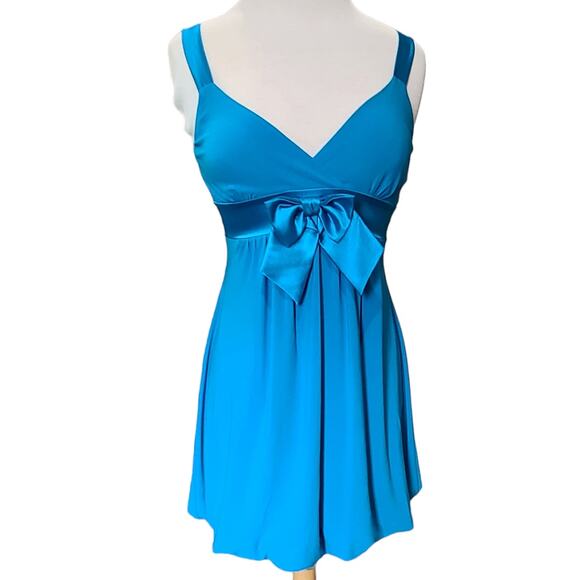 Taboo Dresses & Skirts - Y2K 90s Taboo bright Blue women's size medium A-line mini dress